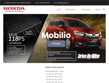 Tablet Screenshot of dealerhondajakarta.net